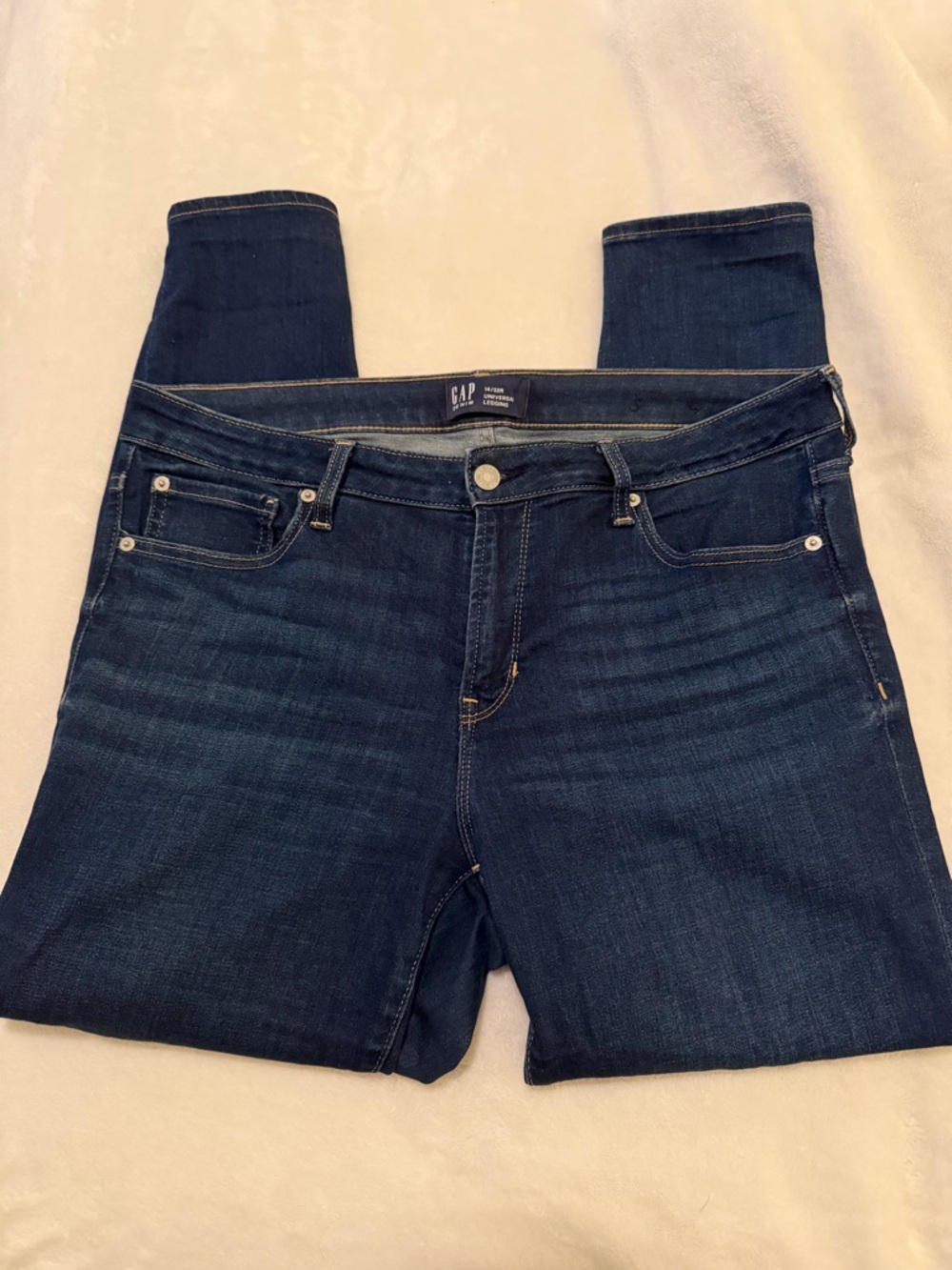 Gap Denim Universal Legging Jeans Women’s 14/32R Dark Wash Skinny Stretch